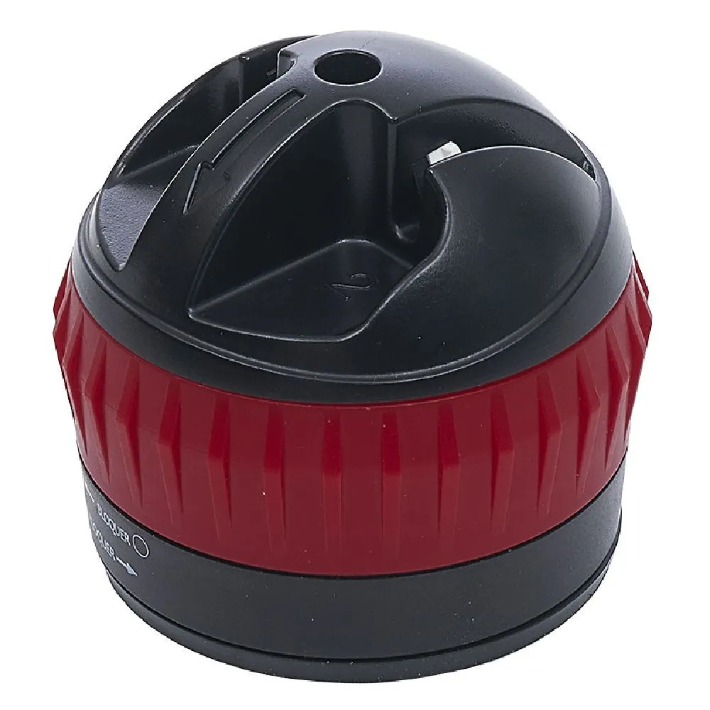 Aiguiseur couteau double position rouge et noir