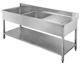 Bergman PROFILINE évier 600 avec 2 bacs à gauche et égouttoir B1600 65670 acheter à bas prix 