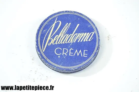 Boite de crème belladerma années 1930