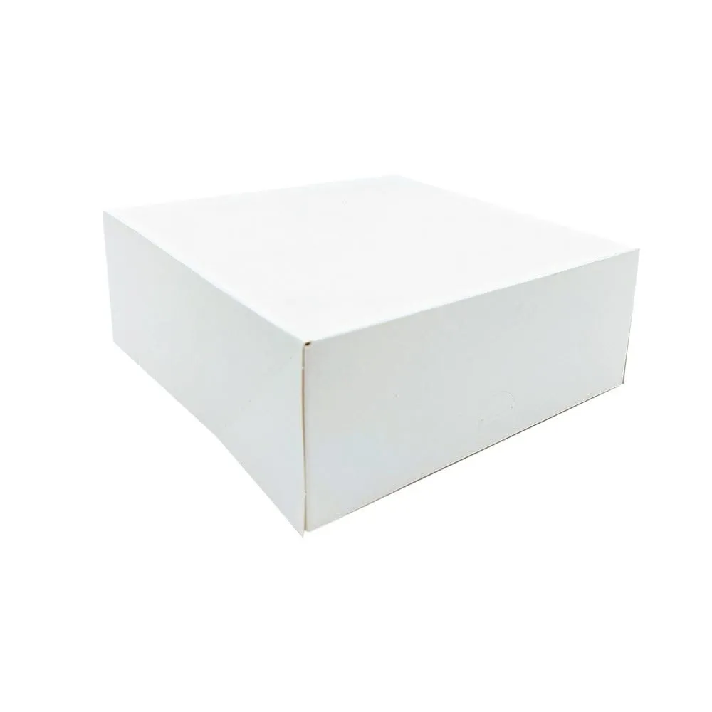 Boite pâtissière carton blanche 140x140mm h60mm