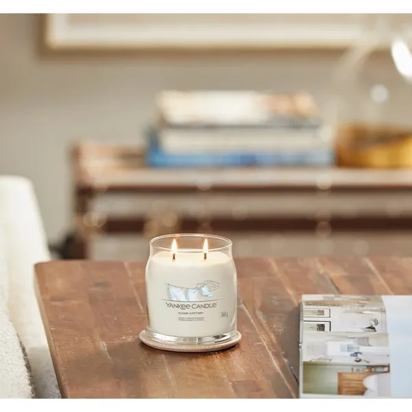 Bougie Yankee Candle Clean Cotton, votive en verre