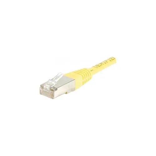 Cordon RJ45 categorie 6 F/UTP jaune - 20 m