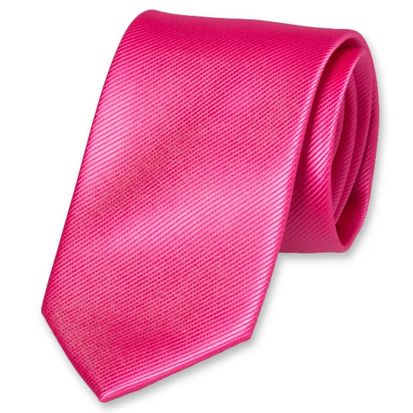 Cravates / Cravate en polyester rose vif