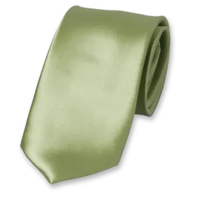Cravates / Cravate Vert sauge en satin polyester