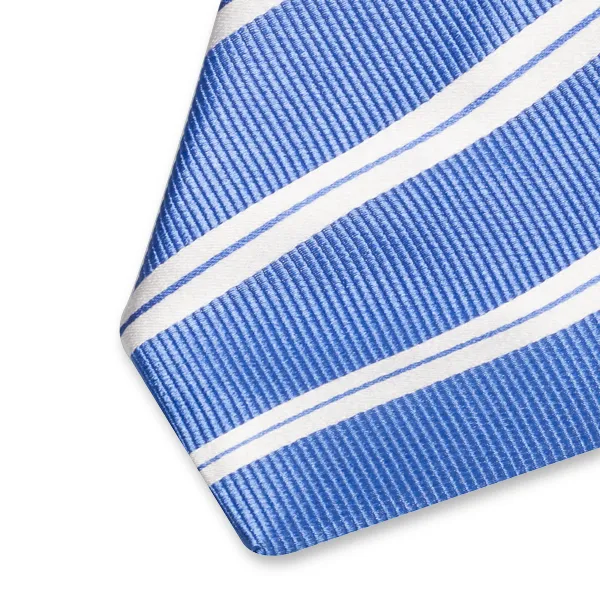 Cravates / Cravate à rayures bleu et blanc