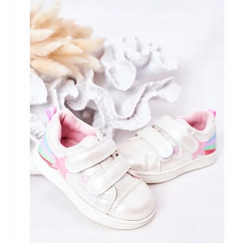 Evento Chaussures de sport avec Velcro Star 21DZ23-3904 blanche