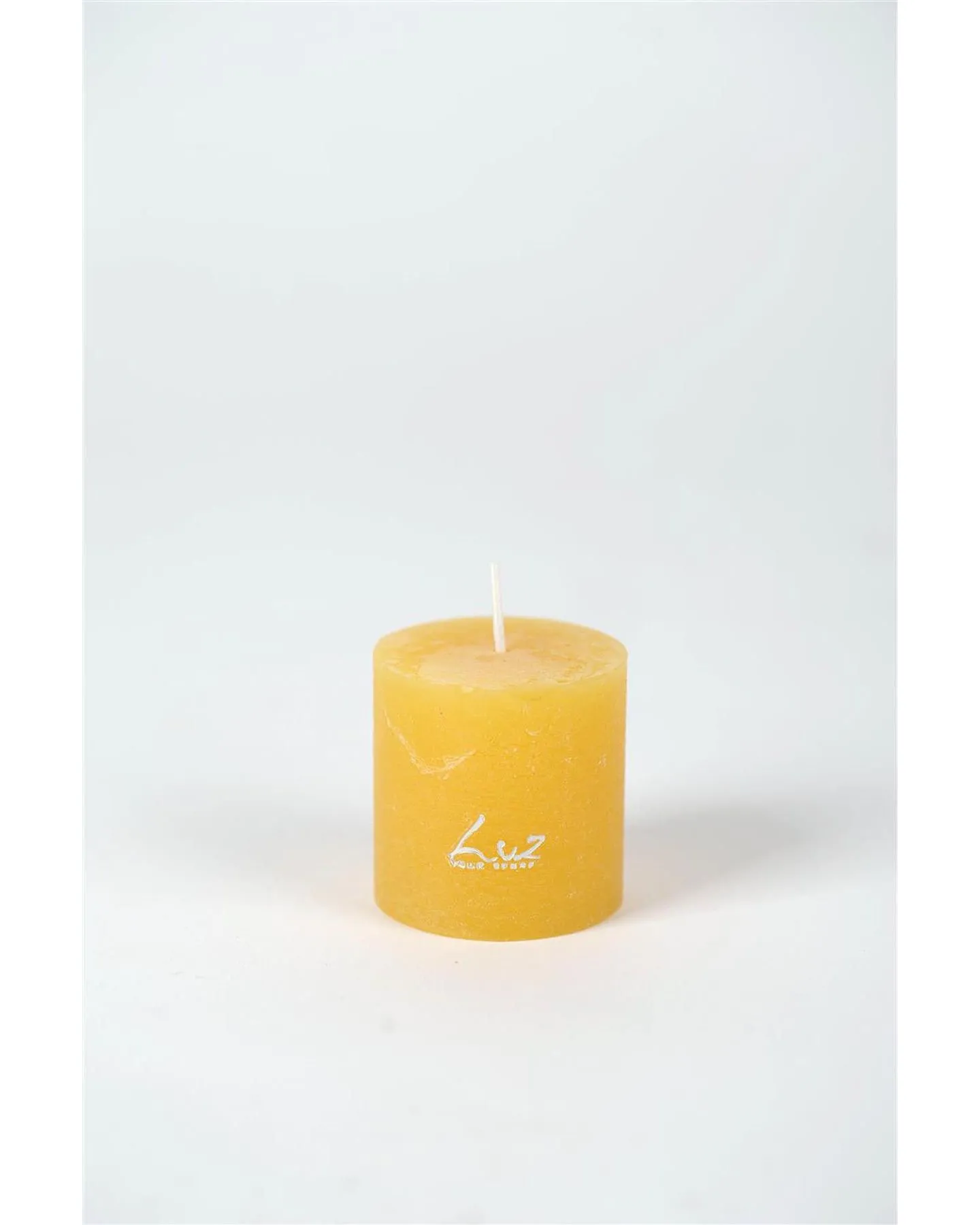 Luz Your Senses Rustic Bougie Cylindrique Ocre Ø5Xh5Cm