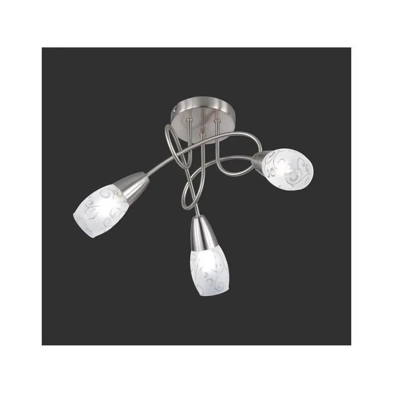 Plafonnier Colmar Nickel Mat 3x28W E14 D47