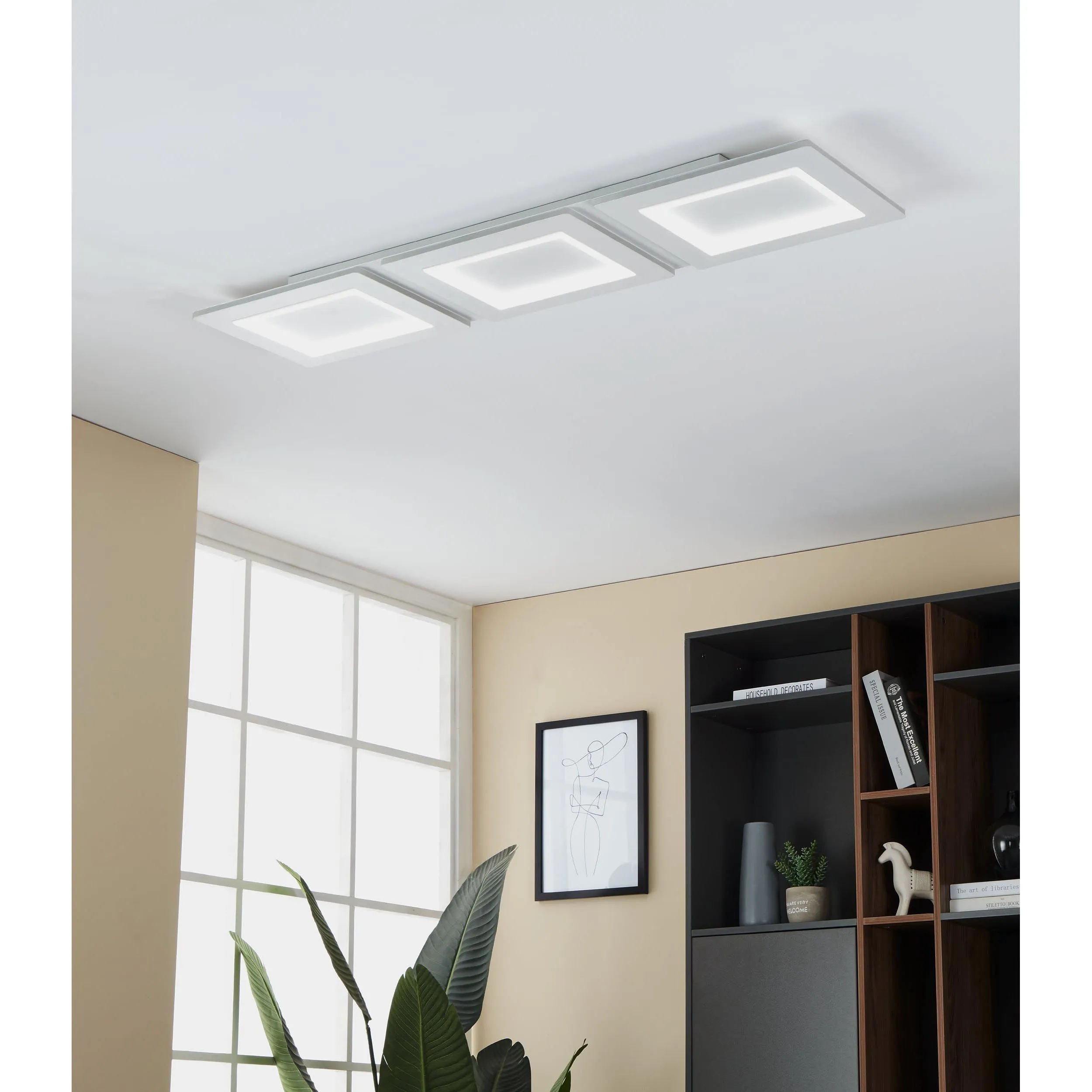 Plafonnier métal blanc PADROGIANO-Z LED INT 1X42,5W