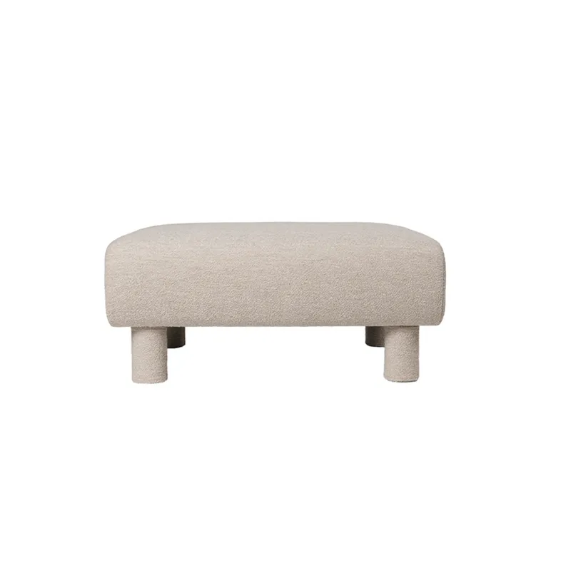 Pouf     DASE OTTOMAN Soft Bouclé Naturel           FERM LIVING
