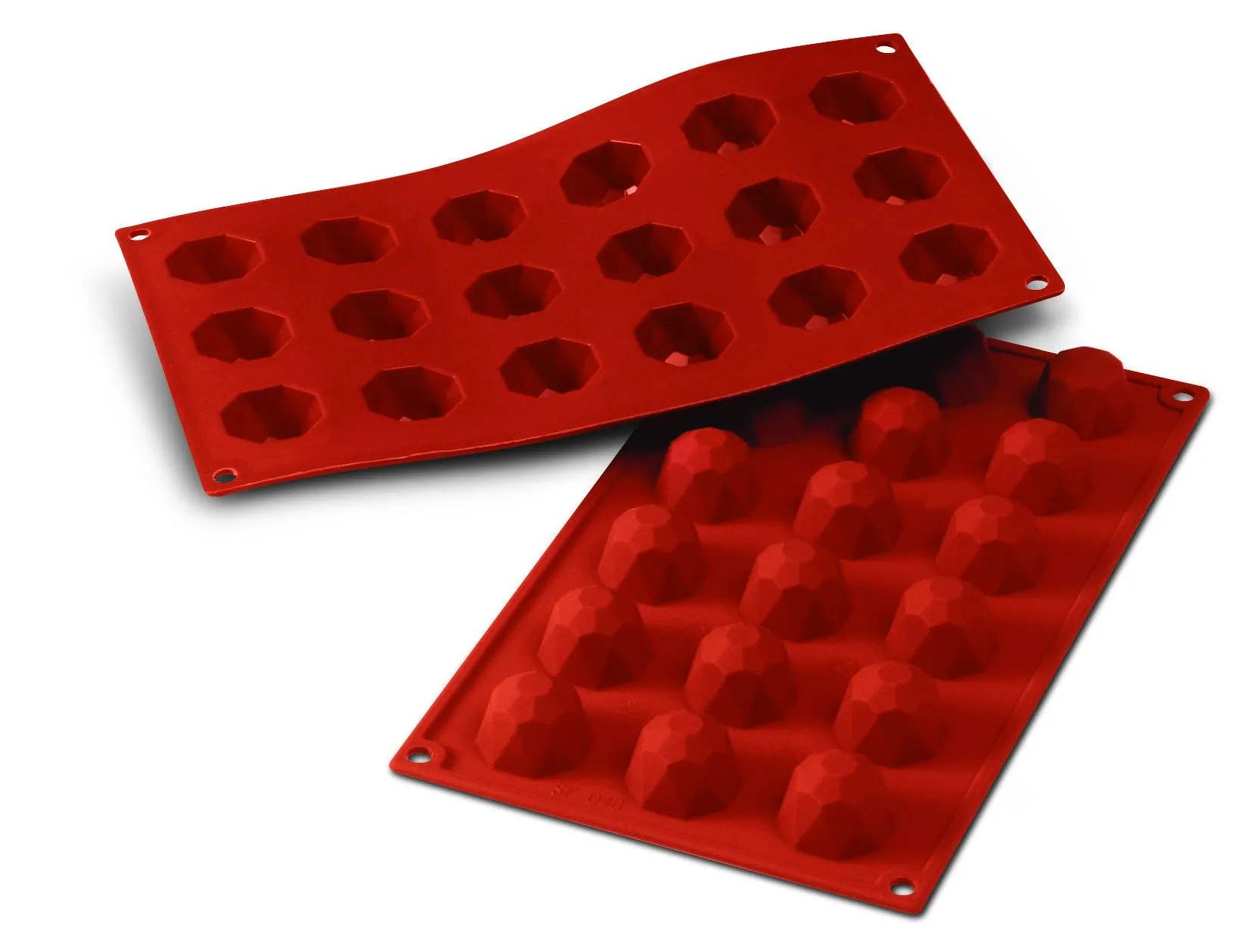 Siliconeflex 18 diamants 3,5 cm - ø3,5 cm x H.2,3 cm