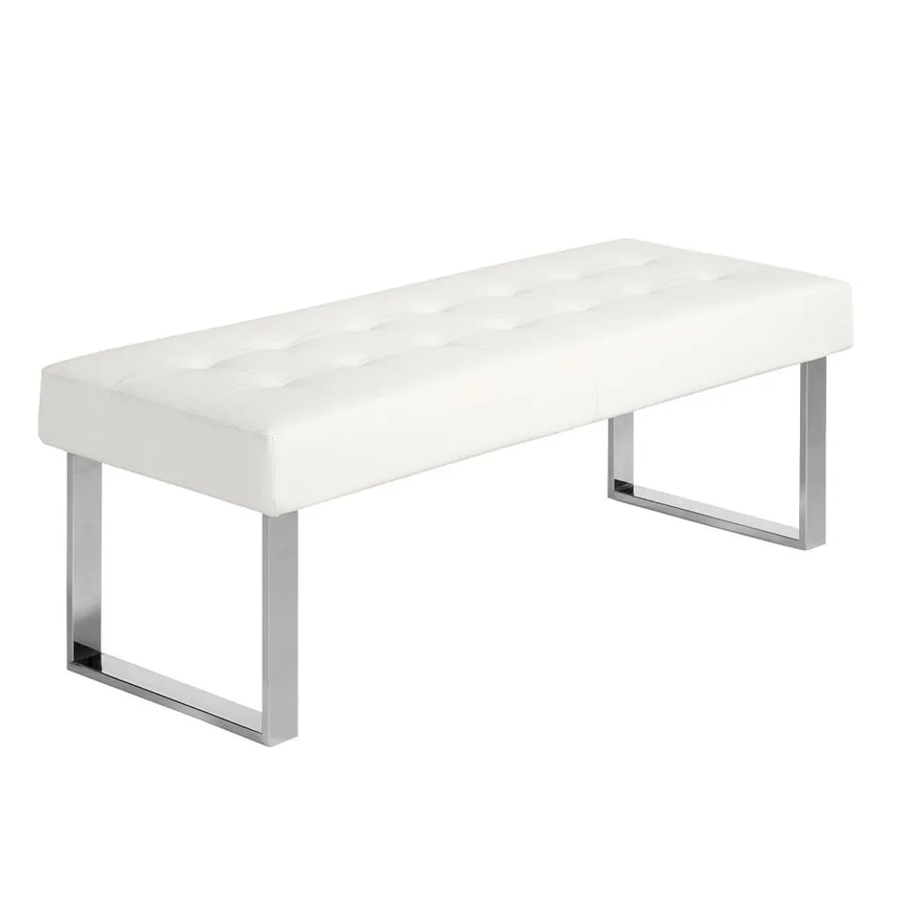 White eco-leather stool
